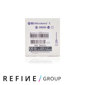 BD Microlance™ Hypodermic Needle, 22 G (black), 25 mm, 1″