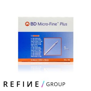 BD Micro-Fine + Insulin Syringe 1ml with 30G x 8mm Needle [Pack of 100]