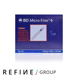 BD Micro-Fine 1ml Insulin Syringe with 29G x 12.7mm needle (Pack of 100)