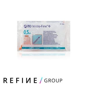 BD Micro-Fine 0.5ml Insulin Syringe with 29G x 12.7 mm Needle (Pack of 10)