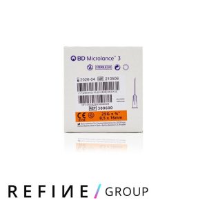 BD Microlance™ Hypodermic Needle, 25 G (orange), 16 mm, 5/8″,
