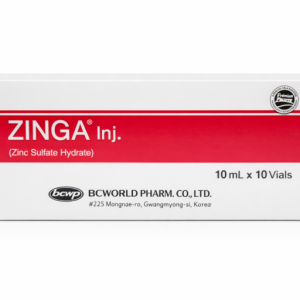 Zinga 10 mg for injection (zinc sulfate hydrate) — 10 ml in 10 vials